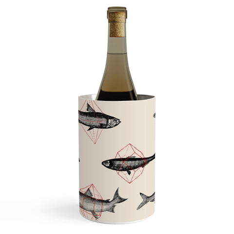 Florent Bodart Fishes In Geometrics Wine Chiller