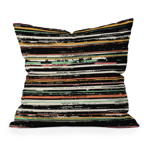 Florent Bodart Recordsss Outdoor Throw Pillow