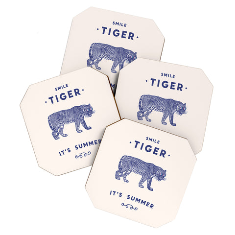 Florent Bodart Smile Tiger Coaster Set
