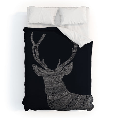 Florent Bodart Stag I Blue Duvet Cover