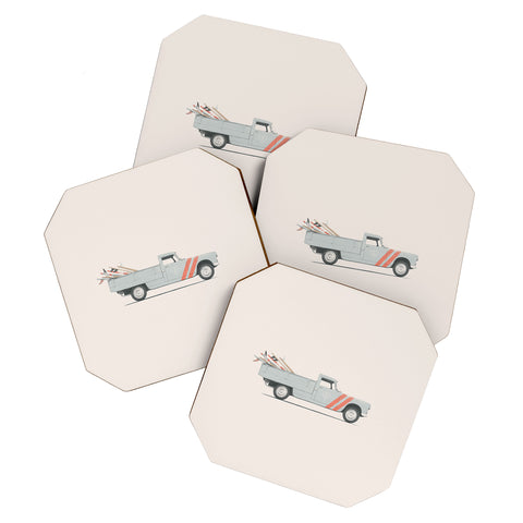 Florent Bodart Surfboard Pick Up Van Coaster Set