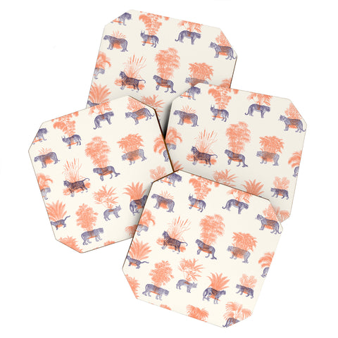 Florent Bodart Where they Belong Tigers Coaster Set