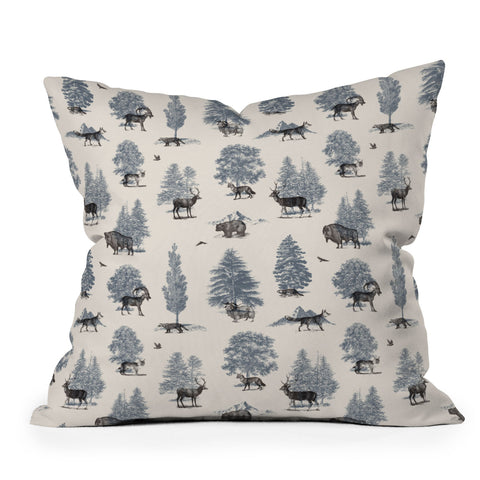 Florent Bodart Where They Belong Winter Outdoor Throw Pillow