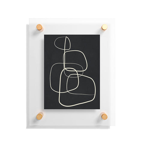 Flow Line Abstract Lines 01 Floating Acrylic Print