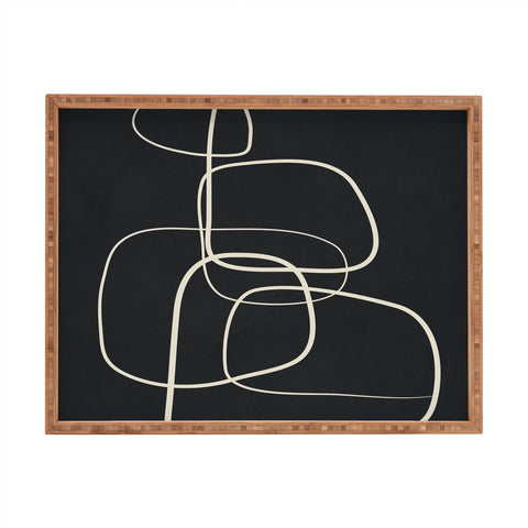 Flow Line Abstract Lines 01 Rectangular Tray