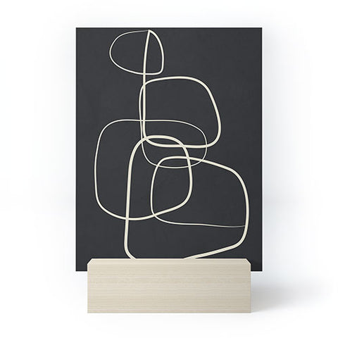 Flow Line Abstract Lines 01 Mini Art Print