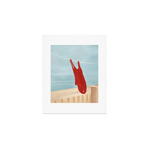 Flow Line Bathing Suit Art Print
