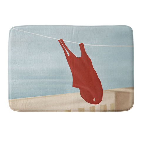 Flow Line Bathing Suit Memory Foam Bath Mat