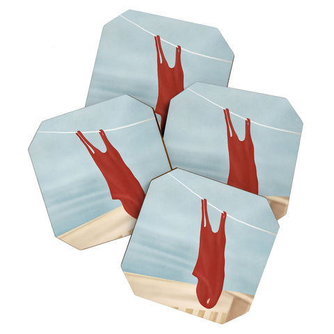 Flow Line Bathing Suit Coaster Set