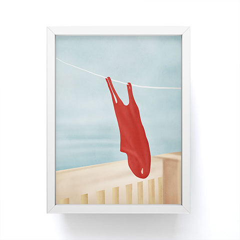 Flow Line Bathing Suit Framed Mini Art Print