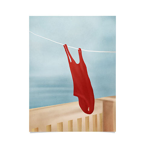 Flow Line Bathing Suit Poster