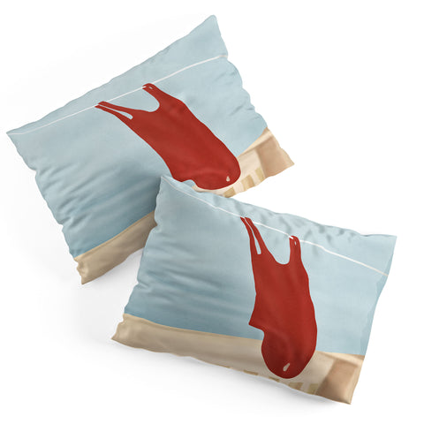 Flow Line Bathing Suit Pillow Shams
