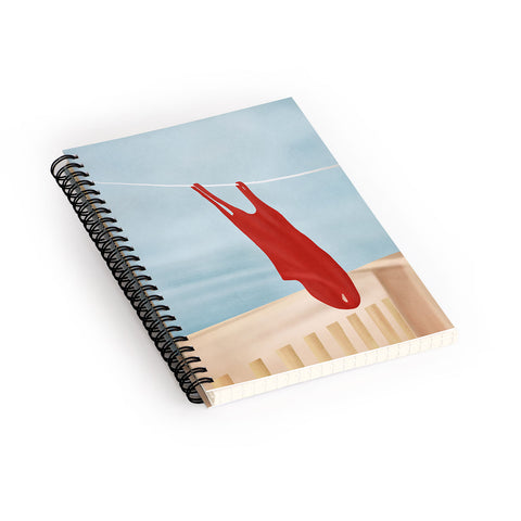 Flow Line Bathing Suit Spiral Notebook