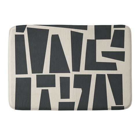 Flow Line Geometrical Play 1 Memory Foam Bath Mat