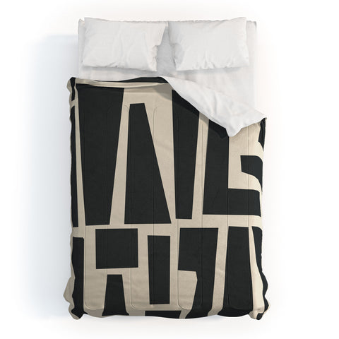 Flow Line Geometrical Play 1 Comforter