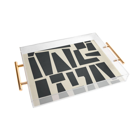 Flow Line Geometrical Play 1 Acrylic Tray
