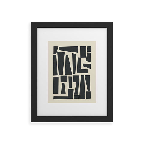 Flow Line Geometrical Play 1 Framed Art Print