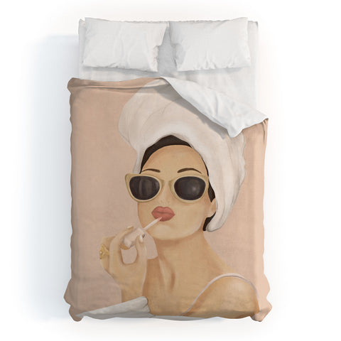 Flow Line Morning Routine Duvet Cover