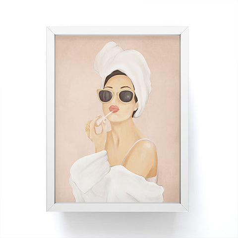 Flow Line Morning Routine Framed Mini Art Print