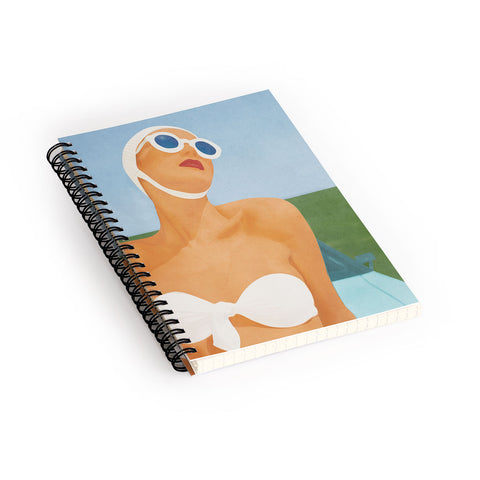 Flow Line Sunny I Spiral Notebook