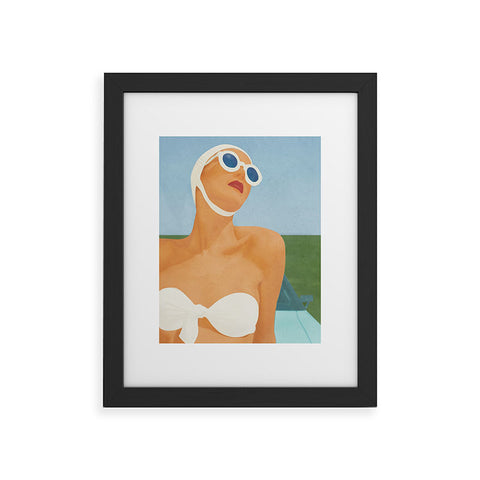 Flow Line Sunny I Framed Art Print