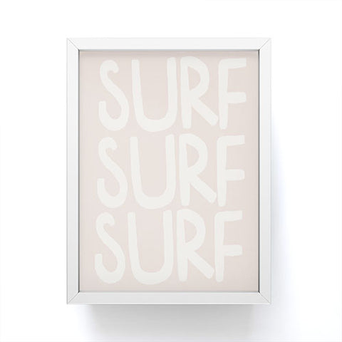 Forth and Wild Boho Surf Surf Surf Print Framed Mini Art Print