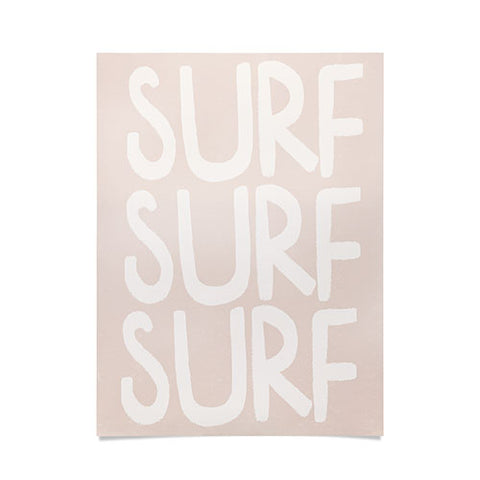 Forth and Wild Boho Surf Surf Surf Print Poster