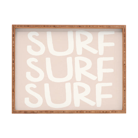 Forth and Wild Boho Surf Surf Surf Print Rectangular Tray
