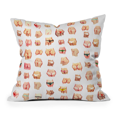 Francisco Fonseca summer butts Outdoor Throw Pillow