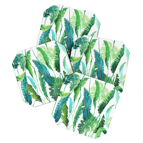 Francisco Fonseca vertical leaves Coaster Set