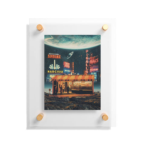 Frank Moth a Postcard from year 2347 Floating Acrylic Print