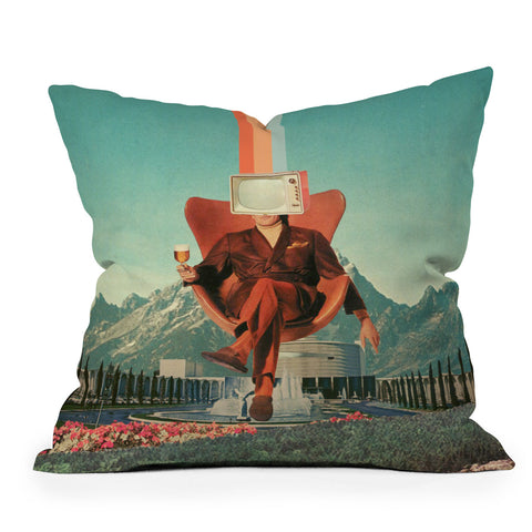Frank Moth Enemy Outdoor Throw Pillow