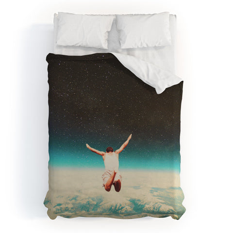 Frank Moth Falling with a Hidden Smile Duvet Cover