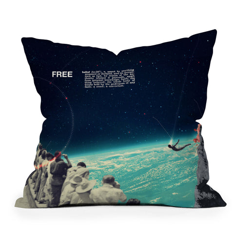 Frank Moth Free by Frank Moth Outdoor Throw Pillow