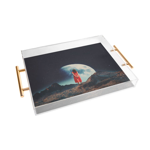 Frank Moth I am Here Waiting for You Acrylic Tray