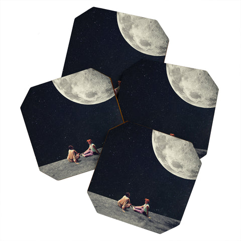 Frank Moth I Gave You the Moon Coaster Set