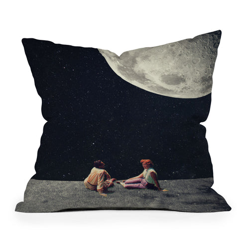 Frank Moth I Gave You the Moon Outdoor Throw Pillow