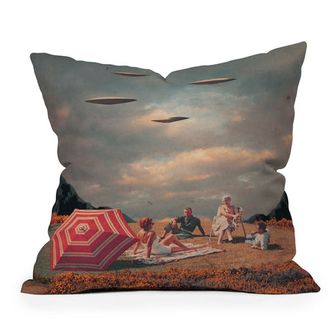 Frank Moth Pretend They Never Came Outdoor Throw Pillow