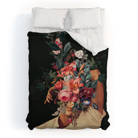 Frank Moth Roses Bloomed every time I Thought of You Duvet Cover