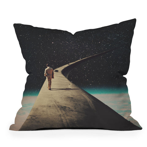 Frank Moth We Chose this Road my Dear Outdoor Throw Pillow