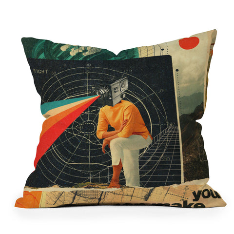 Frank Moth You Can make it Right Outdoor Throw Pillow
