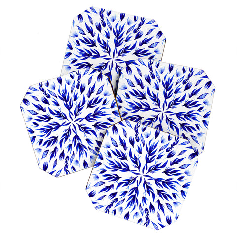 Gabi All Is Well Indigo Coaster Set