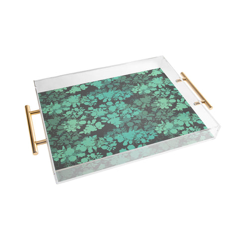 Gabi Audrey Teal Acrylic Tray