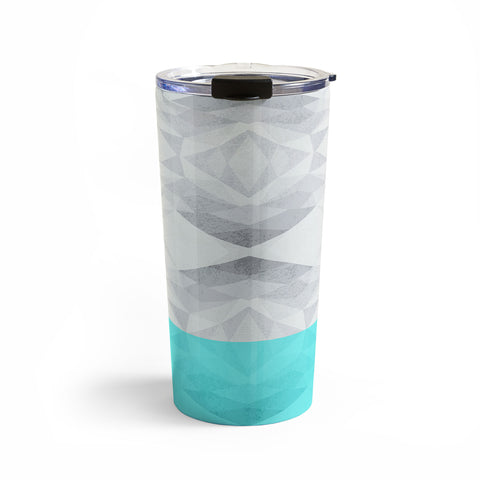 Gabi Lattice Aqua Travel Mug