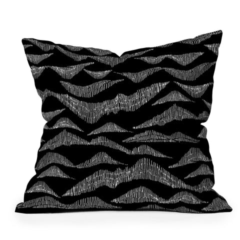 Gabi Peaks and Valleys Outdoor Throw Pillow