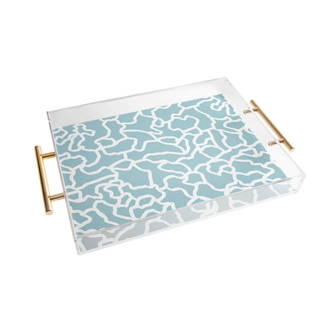 Gabriela Fuente abstract siluet Acrylic Tray
