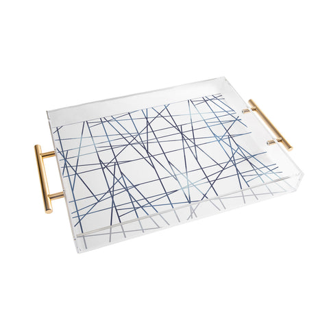 Gabriela Fuente ARCHITECTURE Indigo Acrylic Tray