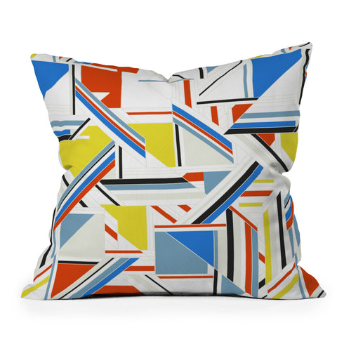 Gabriela Fuente Bauhaus puzzle Outdoor Throw Pillow