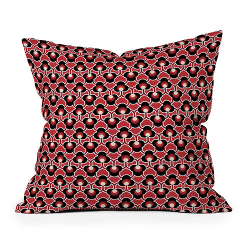 Gabriela Fuente Christmas Floral Outdoor Throw Pillow