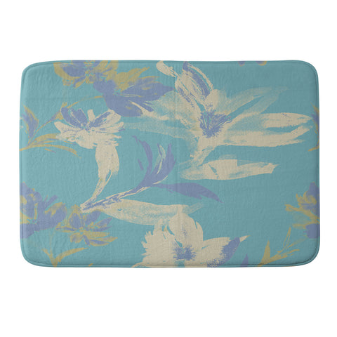 Gabriela Fuente Emma Blue Memory Foam Bath Mat